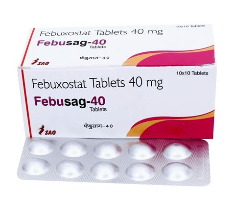 febuxostat mg  treatment prevent gout attack  rs strip   delhi