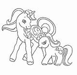 Pony Little Mother Baby Her Coloring Play sketch template