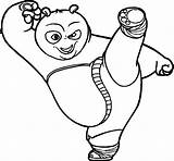 Coloring Panda Fu Kung Pages Printable Wecoloringpage sketch template