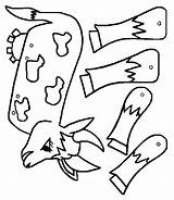 Puppet Coloring Cow Pantin Articulé Coloriage Le Imprimer Animaux Ferme Pour Avec Preschool Puppets Colorier Les Vache La Pantins Enfant sketch template