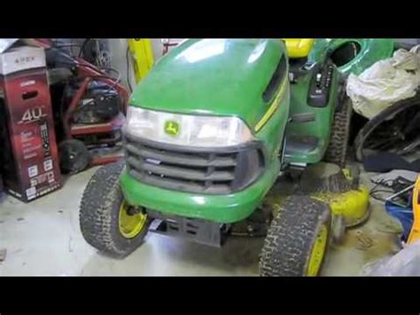 john deere la riding lawnmower start  engine  full  youtube