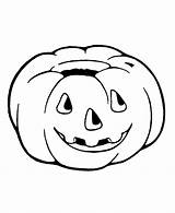 Pumpkin Coloring Halloween Pages Cute Pumpkins Jack Line Clip Drawing Smiling Big Clipart Lanterns Printables Print Cliparts Color Printable First sketch template