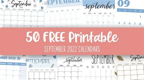 printable september  calendars feature image   september