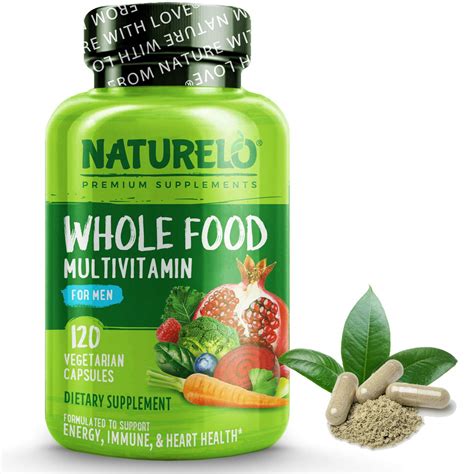 naturelo  food multivitamin  men  vitamins minerals