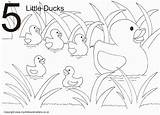 Ducks Coloring Rhymes Printablecolouringpages sketch template