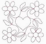 Embroidery Continuous Longarm sketch template