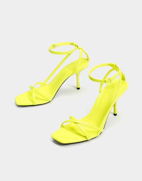 collection women bershka united states   heels strap heels shoes