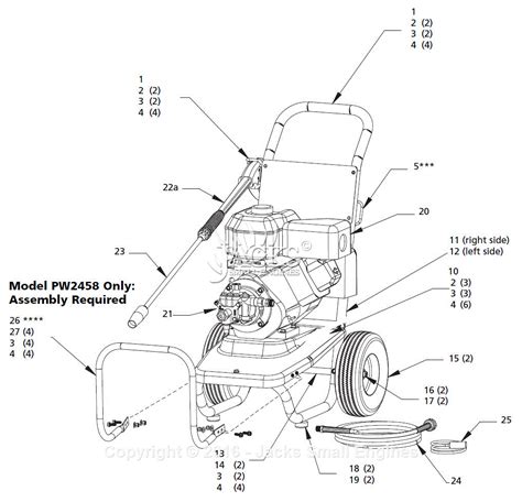 campbell hausfeld pwh parts diagram  pressure washer parts