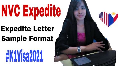 visa      nvc expedite request letter sample format