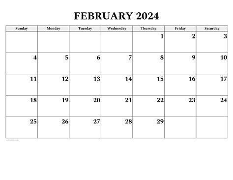 blank february  calendar printable  template  abbey annetta