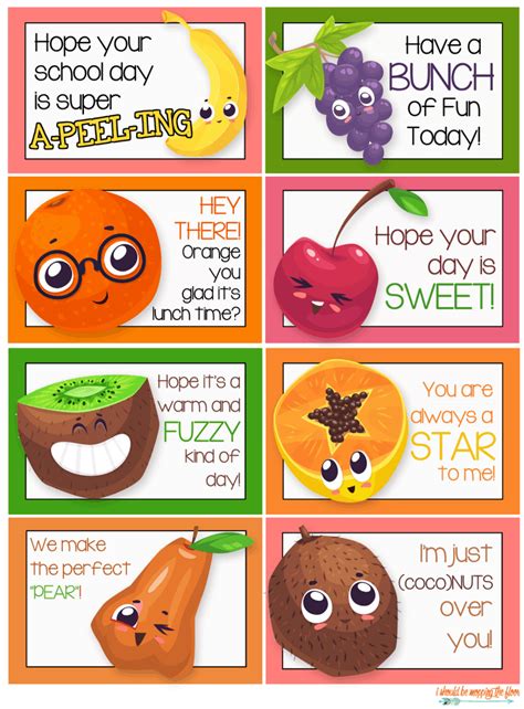 printable kids lunch notes skip   lou