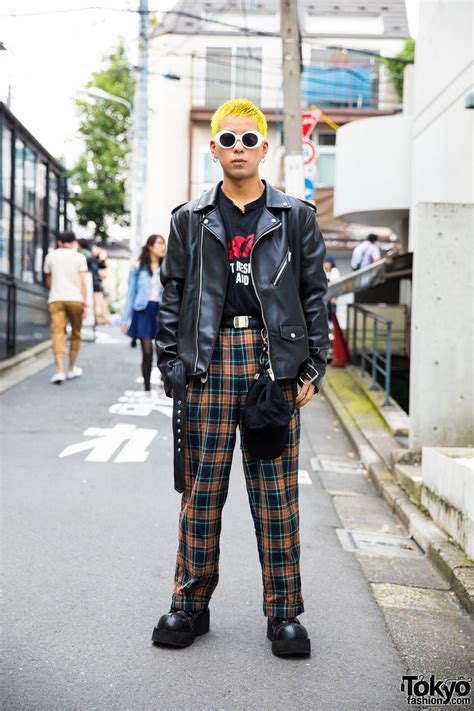 Harajuku Guy S Punk Inspired Street Style W Yellow Hair