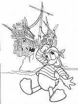 Coloring Pages Disney Ship Pirates Cruise Disneyland Pirate Color Caribbean Castle Walt Haunted Mansion Printable Mouse Mickey Duck Drawing Sonic sketch template