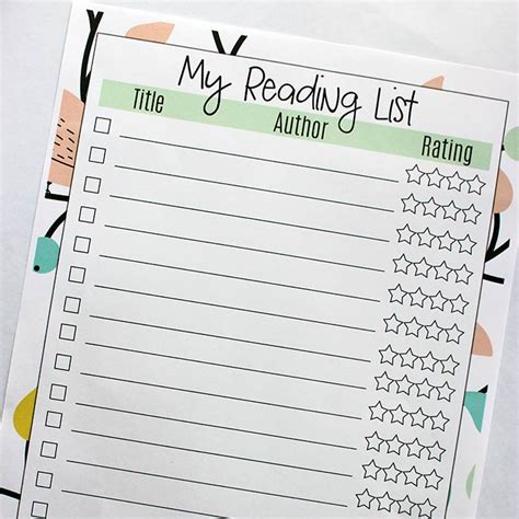 printable reading list   find great books   sunny