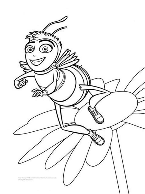 printable bee  coloring pages  kids bee coloring pages