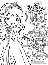 Coloring Shortcake Strawberry Berrykins Pages sketch template