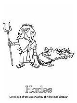 Hades Mythology Cerberus sketch template
