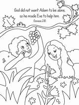 Coloring Pages Eve Adam sketch template