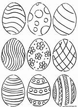 Coloriage Oeuf Pattern Paques sketch template