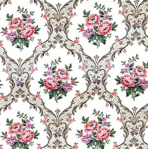 dolls house wallpaper    scale floral quality etsy
