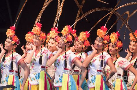 chinese dancing girls photograph by andrew michael