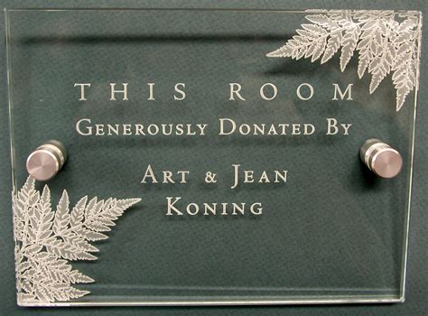 amri studio created  lovely room dedication plaque  northwestern