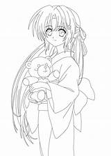 Lineart Shion sketch template