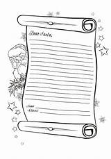 Santa Coloring Letter Template Pages Claus Letters Printable Dear Printablee Via sketch template