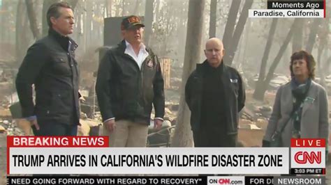trump surveys wildfire damage  ca  wouldve  thought    happened