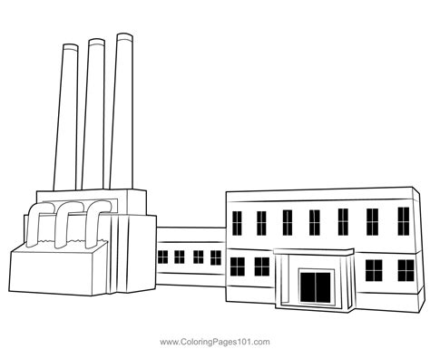 factory  coloring page  kids  factories printable coloring