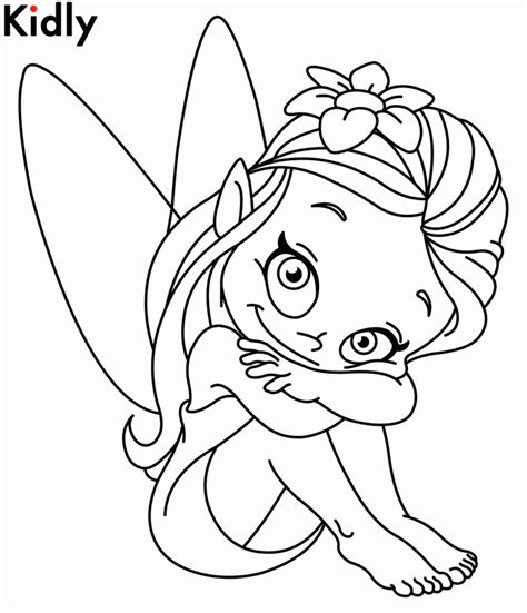 fairy coloring page  kids printable coloring book sheet coloring