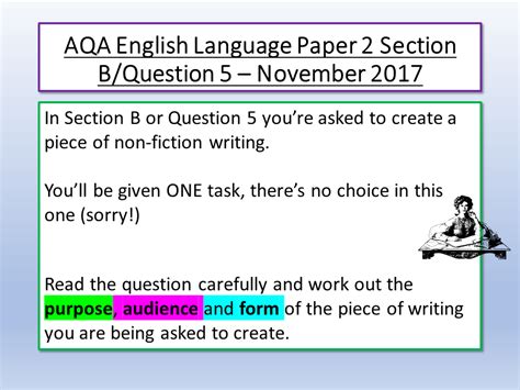 aqa english language paper  section  november  englishgcse