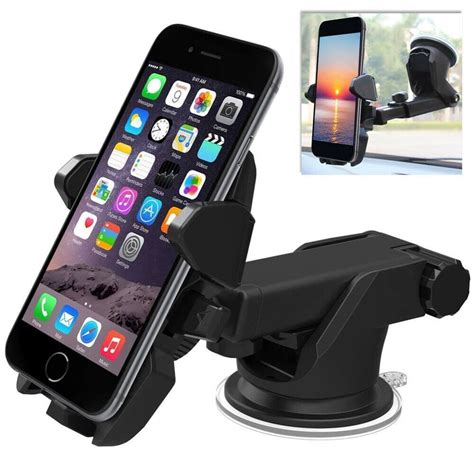cell phone holder  car windshield air vent car phone mount  degree rotation suction cup