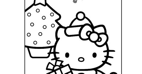 kitty christmas coloring pages screenfonds