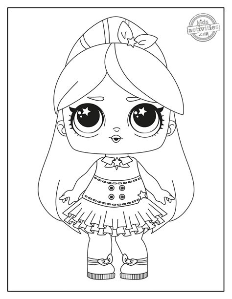 printable lol coloring pages fancy glitter lol surprise doll