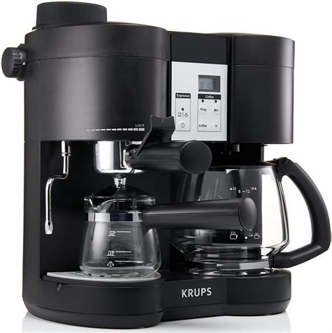 krups xp coffee maker  stainless espresso machine combination black kitchen