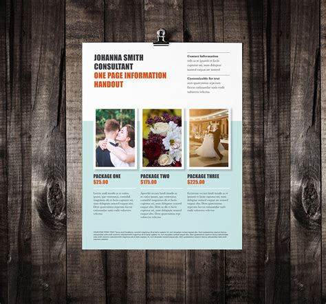 single page brochure template rumble design store