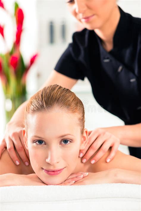 Woman Having Wellness Massage In Spa Stock Image Image