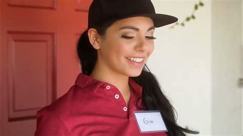 beautiful girl gina valentina delivering pizzas youtube