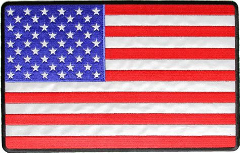 reflective american flag  color large    patch american