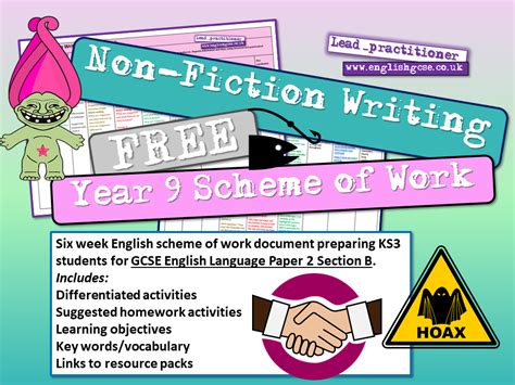 year   fiction writing teaching resources