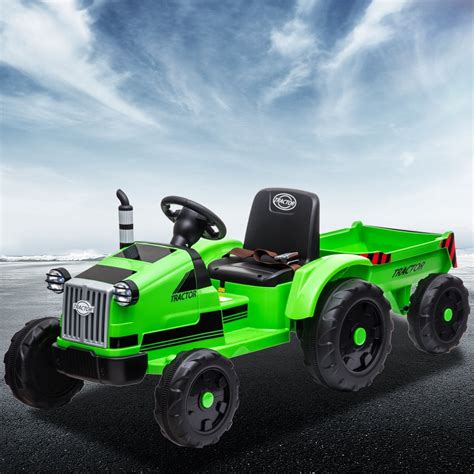 electric ride  tractor kids electric toy tractor  gear shift ground loader ride