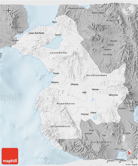 gray  map  region