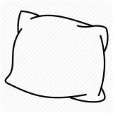 Pillow Icon Cartoon Outline Vector Symbol Silhouette Bed Library Iconfinder Icons Editor sketch template