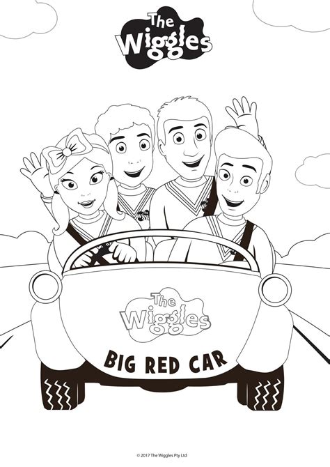 wiggles coloring pages
