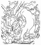 Tarzan Selva Elefantes Elefante Amici Infantiles Colorier Freunde Amis Vigne Aldeia Villaggio Colorkid Kolorowanki Znajomi sketch template