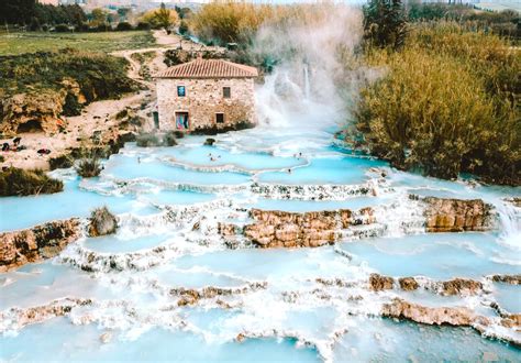 tips  visiting saturnia hot springs tuscany italy  heart italy