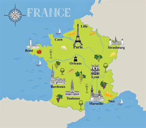 mapa de atracciones de francia orangesmilecom