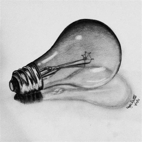 pencil drawing   light bulb
