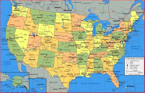 peta amerika serikat lengkap tarunas riset